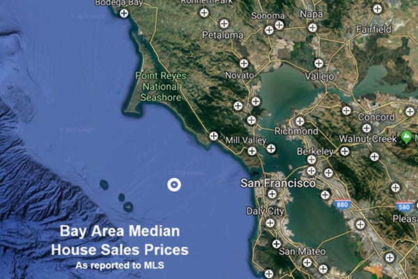 2021 Bay Area Home Price Map